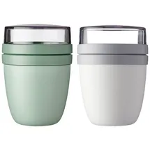 Mepal Lunchpot Ellipse Mixed nordic sage + nordic white 500 ml + 200 ml