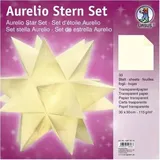 Faltblätter Aurelio Stern Transparentpapier 115g/qm 30x30cm 33 Blatt creme