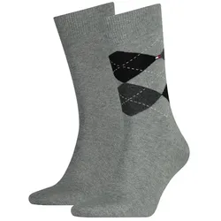 TOMMY HILFIGER Herren Socken Check 2er Pack