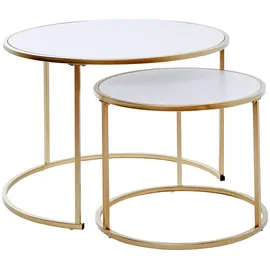 Jahnke SOL Gold Marmor rund 73,4 x 50 cm