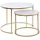 Jahnke SOL Gold Marmor rund 73,4 x 50 cm
