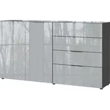 Germania Sideboard Oakland, 3698-587 grafit, silber 184,0 x 42,0 x 102,0 cm, 1 St.