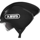 ABUS Gamechanger TT - Aerodynamischer Fahrradhelm mit optimalen Ventilationseigenschaften für Damen und Herren - Schwarz L