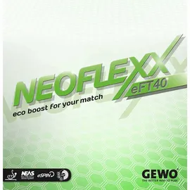 Gewo Neoflexx eFT 40 Tischtennisbelag schwarz 2,1mm)
