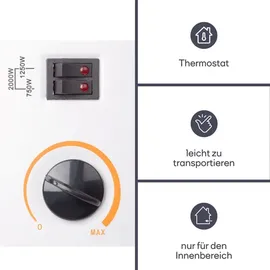 Perel Konvektorheizung 2000 W Weiß