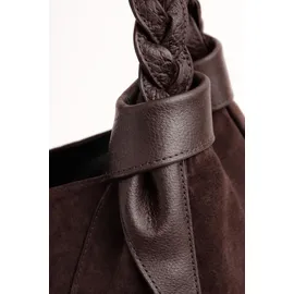 COLLEZIONE ALESSANDRO Lusso Schultertasche Leder Brown