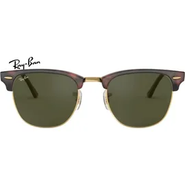 Ray-Ban Clubmaster Classic RB3016 W0366 49-21 gloss tortoise/green