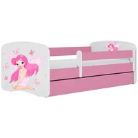 Raumhirsch furniture Kinderbett, Rosa, Holzwerkstoff, Holzwerkstoff, 1 Schubladen, 80x160