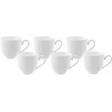 Villeroy & Boch Espressotasse Royal 100 ml 6er Set weiß weiß