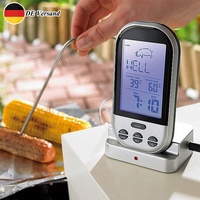 Digital Funk Grillthermometer Braten Thermometer Fleischthermometer BBQ + Fühler