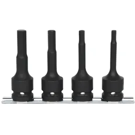 KS Tools 1/2" Kraft-Bit-Stecknuss-Satz, lang, 4-tlg.