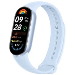 Xiaomi Smart Band 9 - Aktivitätsmesser mit Riemen - TPU - arktisches Blau - Hand