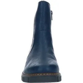 Rieker Damen Chelsea Boots Z3561, Frauen Stiefeletten,Booties,halbstiefel,Kurzstiefel,uebergangsschuhe,uebergangsstiefel,blau (14),41 EU / 7.5 UK