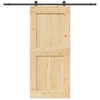 vidaXL Narvik rechts 100 x 210 cm Natürlich/Schwarz