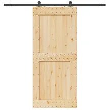 vidaXL Narvik rechts 100 x 210 cm Natürlich/Schwarz