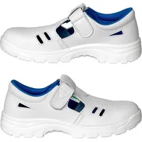Ardon Safety Kochschuhe Sicherheitsschuhe Küchenschuhe Sandale Schutzkappe WEIß Kappe(VOG S1) Gr. 38 - Weiß - 38
