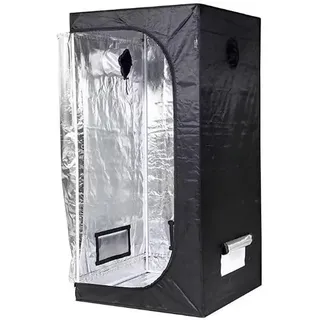 U. Uberlux Grow Zelt, Anzuchtzelt, Growbox, Grow Tent, Gewächszelt, Wachstumszelt, Gewächshaus Indoor, 60 x 60 x 140cm, 82215