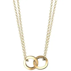 Elli Kreis Layer Liebe 925 Sterling Silber goldfarben Damen 