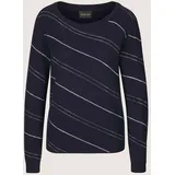 Madeleine Longpullover Glitzerpullover Blau 44/46