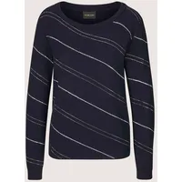 Madeleine Longpullover Glitzerpullover Blau 44/46
