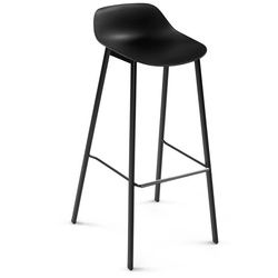 Barhocker BarLouis schwarz, Designer Perfecta, 97x44.5x50.5 cm