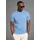 delmao T-Shirt DELMAO, Herren, Gr. 4XL (68/70), blau, Single Jersey, Obermaterial: 100% Baumwolle, bedruckt, slim fit, Rundhals, Shirts T-Shirt, mit dezentem Logo-Schriftzug im Club-Design