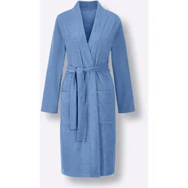 Witt Weiden Bademantel in himmelblau-meliert | Gr.: 40/42,