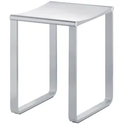 Keuco Plan Hocker 14982010037, Accessoires, aluminium silber eloxiert/weiß RAL 9010