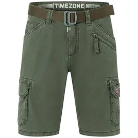 Timezone Cargo Bermuda Shorts Grün 29W