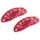 Rocktile Plektren Red Tortoise Medium 12er Pack - Stärke “Medium” (0,7 mm) - Traditionelle Teardrop-Form - Material: Zelluloid - Rot