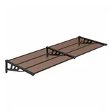 vidaXL Türvordach Schwarz 239x90 cm Polycarbonat
