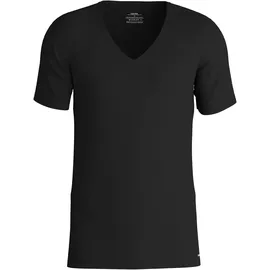 CALIDA Cotton Code V-Shirt Schwarz Baumwolle Medium Herren