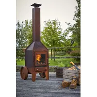 Terrassenofen Bijuga - Cortenstahl