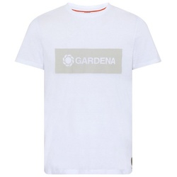 GARDENA T-Shirt mit GARDENA Frontprint weiß