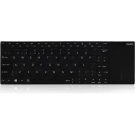 Rapoo E2710 Wireless Keyboard mit Touchpad DE schwarz (16170)