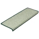 Floordirekt KARAT Stufenmatte Sabang Sisaloptik Gekettelt Grün 23,5 x 65 cm Rechteckig