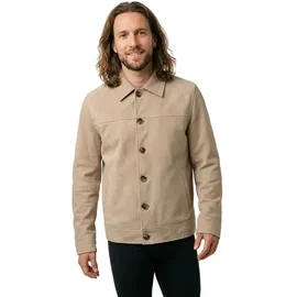 JACK & JONES Hemdjacke JJECASABLANCA SHACKET SN mit auffälliger Knopfleiste beige L (52)