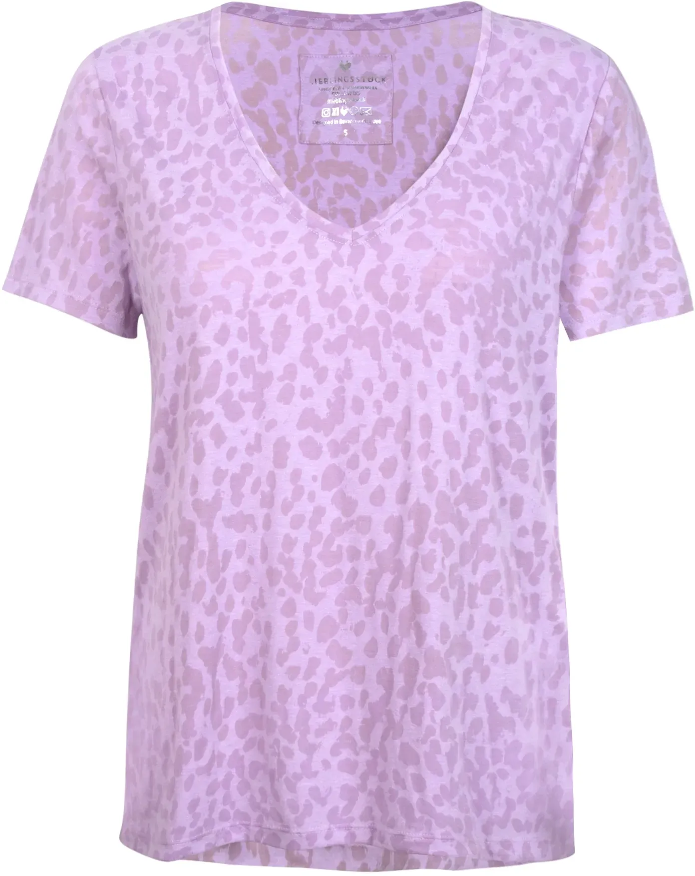 Lieblingsstück T-Shirt »MaliaL«, mit Animalprint, Gr. XL (42), pale_lavender, , 69484032-XL