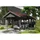 SKANHOLZ Satteldach-Carport Wallgau 3,80 x 9,00 m grau mit roten Schindeln