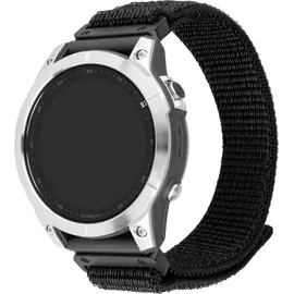 FIXED Nylon Strap for Garmin QuickFit 22 mm Black | - Schwarz