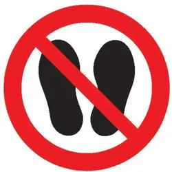SafetyMarking Verbotsschild Folie D100 mm Betreten der Fläche verboten