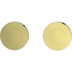 Griffwerk Schlüsselrosettenpaare Blindrosette Schraubrosette (rund) Messing-Optik