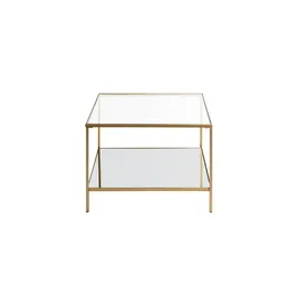 Haku-Möbel Couchtisch Porto Gold 60 x 45 x 60 cm
