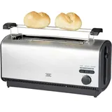 KHG Langschlitztoaster  TO-1200VS (E) , silber , Kunststoff,Metall , Maße (cm): B: 36,6 H: 18,4 T: 16.5