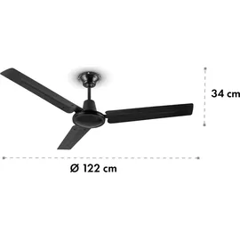 Klarstein Spin Doctor Deckenventilator schwarz