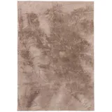benuta Kunstfell-Teppich, Taupe, Kunststoff, Uni, Rechteckig, 80x150 cm, Oeko-Tex® Standard 100, pflegeleicht, Teppiche & Böden, Teppiche, Fellteppiche