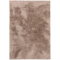 benuta Kunstfell-Teppich, Taupe, Kunststoff, Uni, Rechteckig, 80x150 cm, Oeko-Tex® Standard 100, pflegeleicht, Teppiche & Böden, Teppiche, Fellteppiche