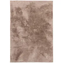 benuta Kunstfell-Teppich, Taupe, Kunststoff, Uni, Rechteckig, 80x150 cm, Oeko-Tex® Standard 100, pflegeleicht, Teppiche & Böden, Teppiche, Fellteppiche