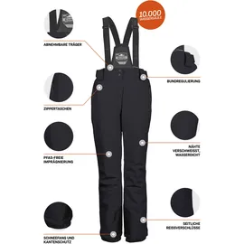 KILLTEC KSW 249 WMN SKI PNTS Latzhose Schwarz 46