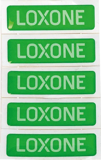 Loxone Aufkleber